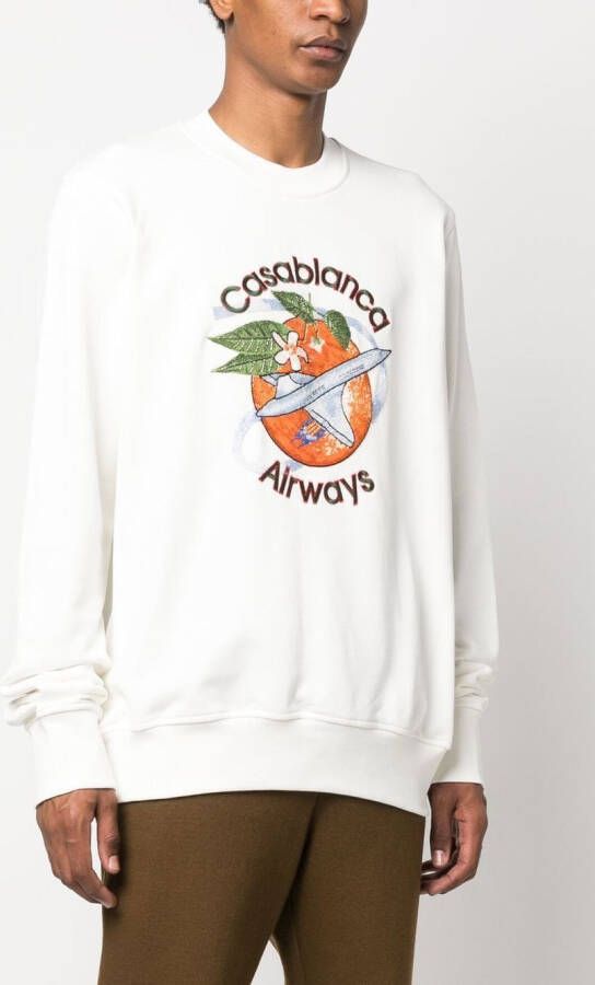 Casablanca Sweater met print Wit