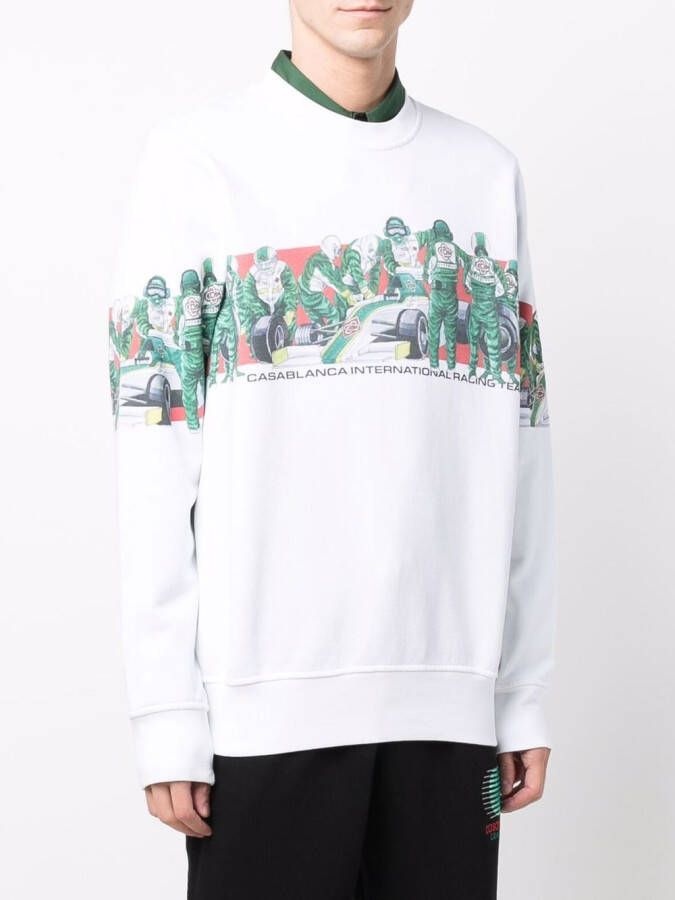 Casablanca Sweater met print Wit