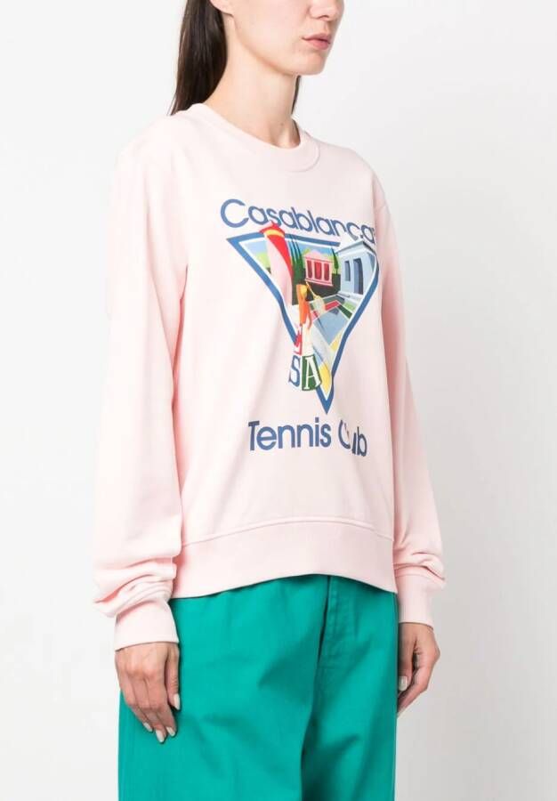 Casablanca Sweater van biologisch katoen Roze