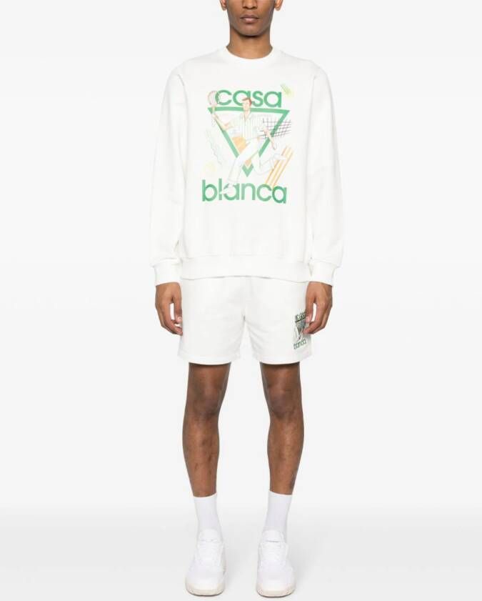 Casablanca Sweater van biologisch katoen Wit