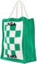 Casablanca Tennis gehaakte shopper Groen - Thumbnail 2