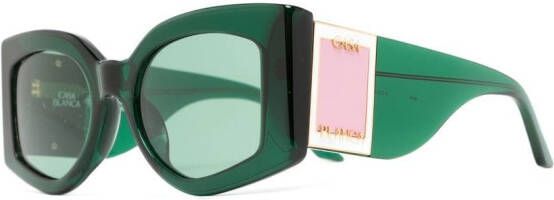 Casablanca The Magazine zonnebril met oversized montuur Zwart
