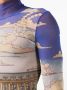 Casablanca Top met print Blauw - Thumbnail 5