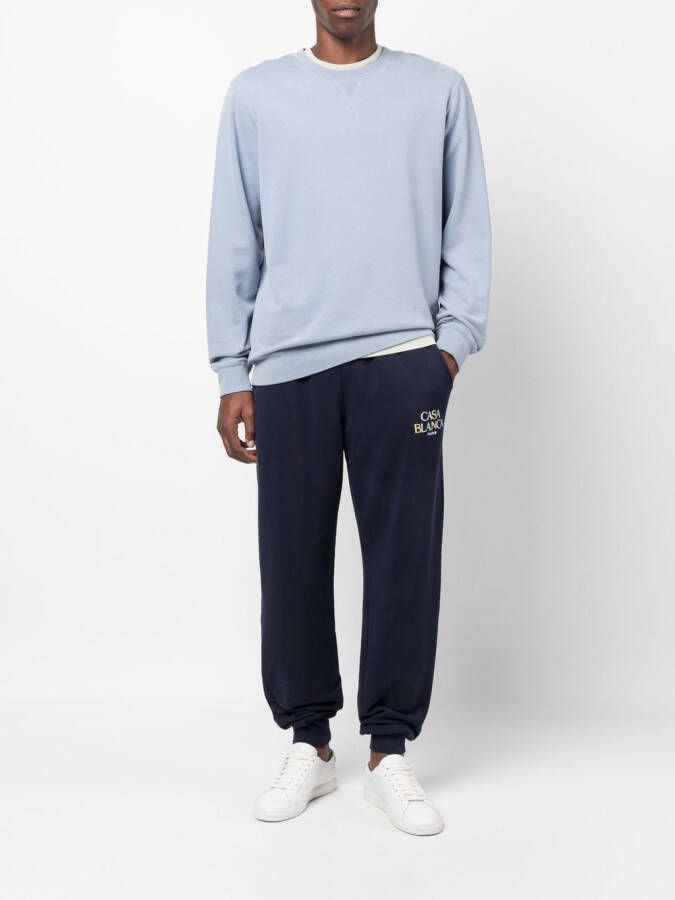 Casablanca Trainingsbroek met geborduurd logo Blauw