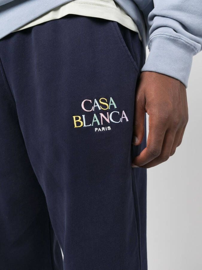 Casablanca Trainingsbroek met geborduurd logo Blauw