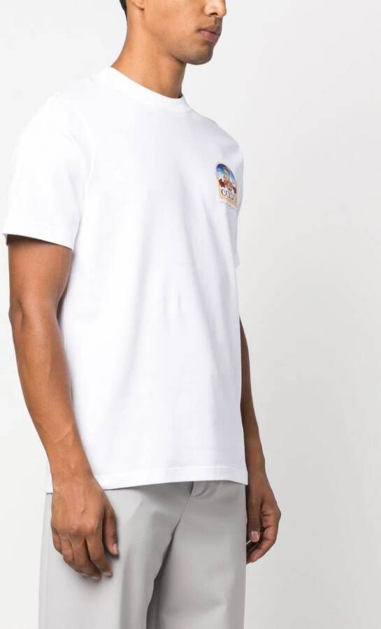 Casablanca T-shirt van biologisch katoen Wit