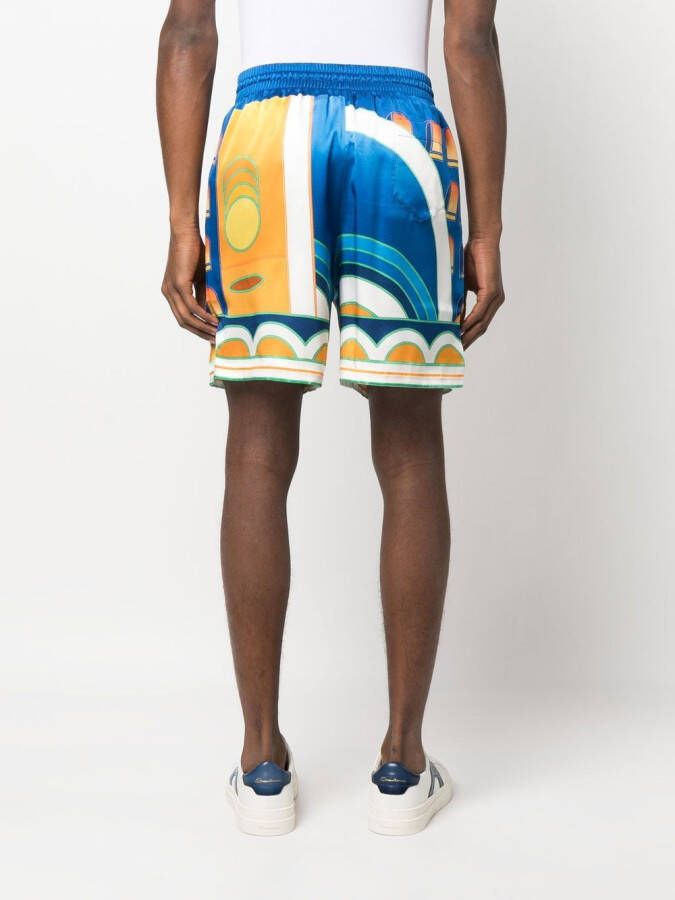 Casablanca Zijden shorts Blauw