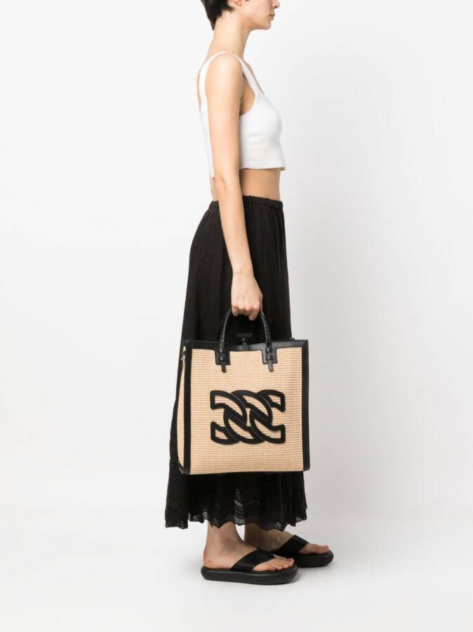 Casadei Leren shopper Beige