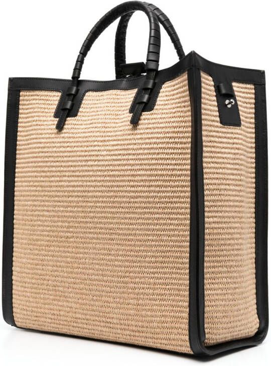 Casadei Leren shopper Beige