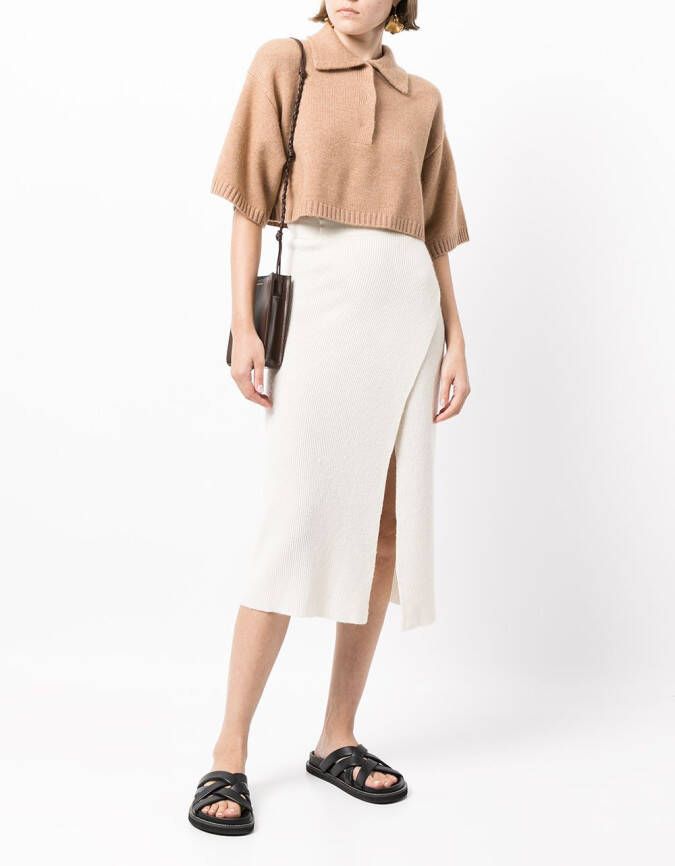 Cashmere In Love Cropped blouse Bruin