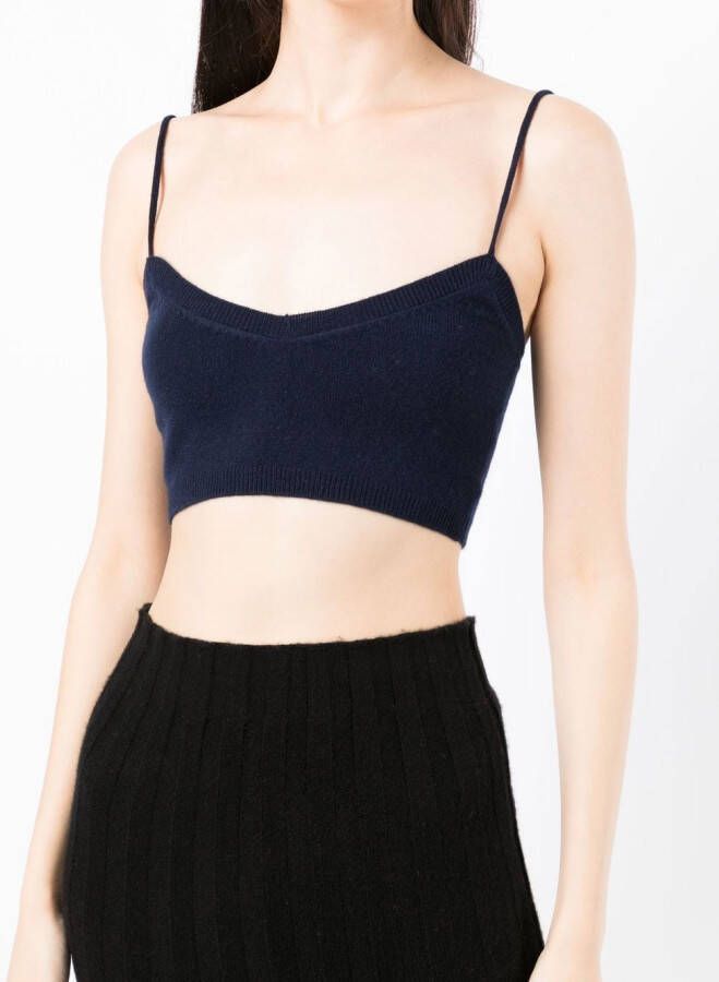 Cashmere In Love Cropped top Blauw