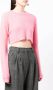 Cashmere In Love Cropped trui Roze - Thumbnail 3
