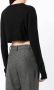 Cashmere In Love Como cropped kasjmier trui Zwart - Thumbnail 4