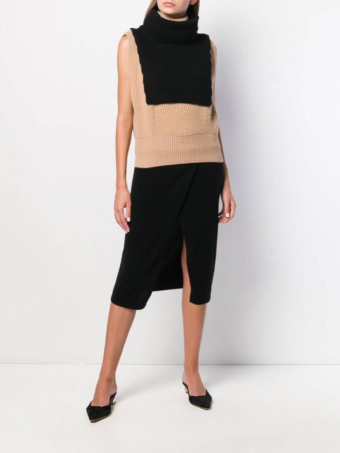 Cashmere In Love Gebreid hemd Zwart