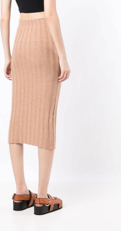 Cashmere In Love Kasjmier kokerrok Bruin