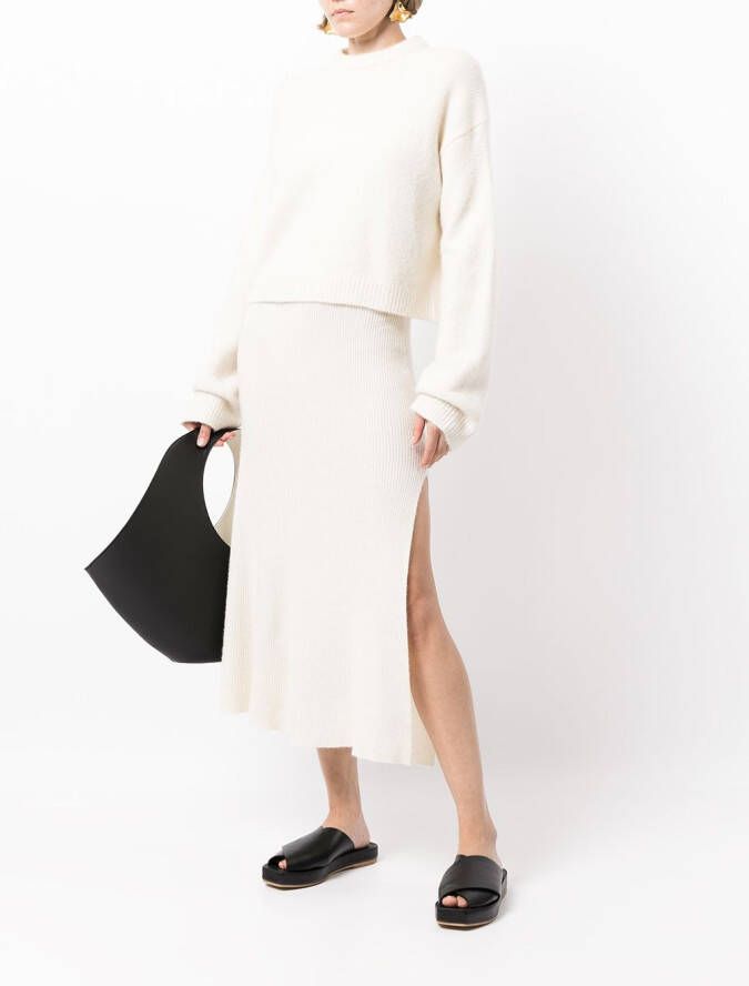 Cashmere In Love Kasjmier rok Wit