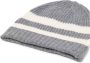 Cashmere in Love Kids Gestreepte muts Grijs - Thumbnail 2