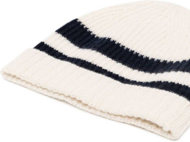 Cashmere in Love Kids Gestreepte muts Wit