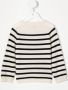 Cashmere in Love Kids Maisy kasjmier gestreepte trui Wit - Thumbnail 2