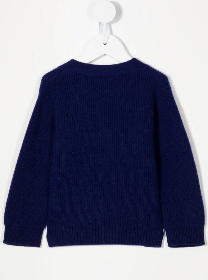Cashmere in Love Kids Kasjmier vest Blauw