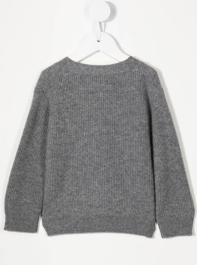 Cashmere in Love Kids Kasjmier vest Grijs
