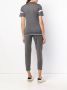 Cashmere In Love ruffle trimming knitted polo shirt Grijs - Thumbnail 4