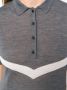 Cashmere In Love ruffle trimming knitted polo shirt Grijs - Thumbnail 5