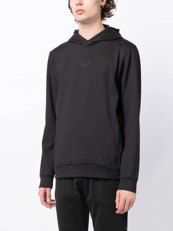 Castore Hoodie met logoprint Zwart