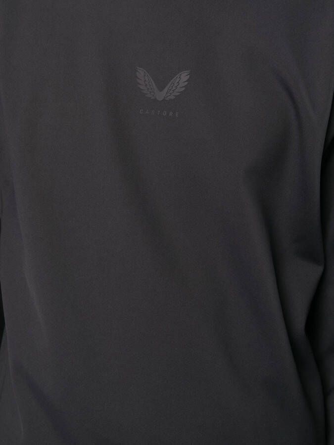 Castore Hoodie met logoprint Zwart