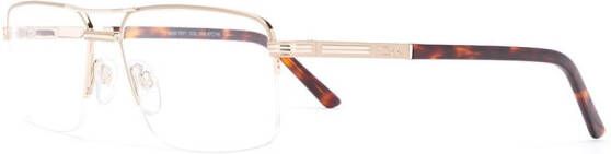 Cazal bril met rechthoekig montuur Goud