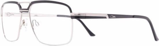 Cazal Bril met rechthoekig montuur Zilver
