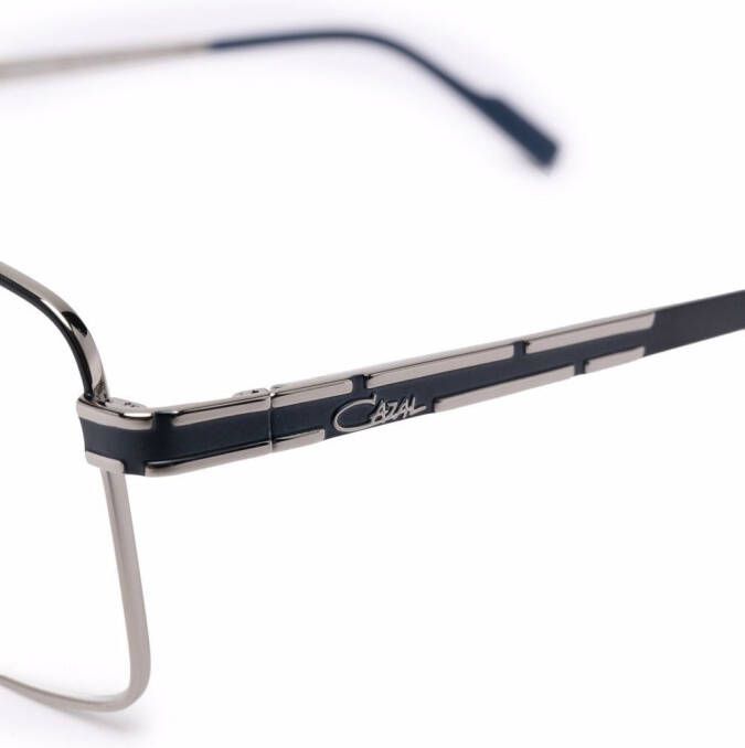 Cazal Bril met rechthoekig montuur Zilver