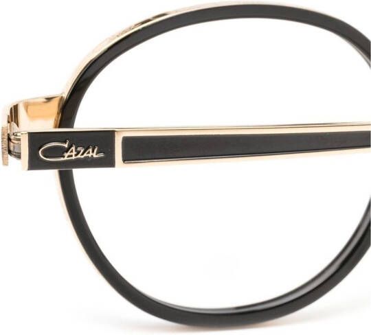 Cazal Bril met rond montuur Zwart