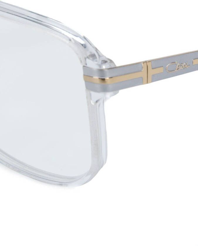 Cazal Bril met vierkant montuur Beige