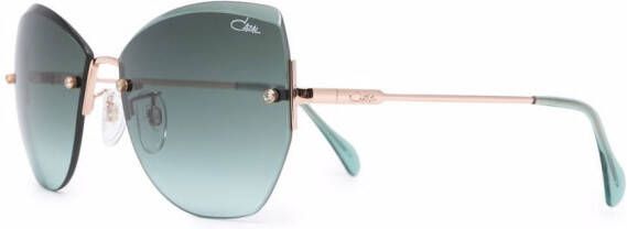 Cazal Zonnebril met cat-eye montuur Groen