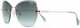 Cazal Zonnebril met cat-eye montuur Groen - Thumbnail 2