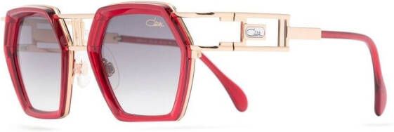 Cazal Zonnebril met oversized montuur Rood