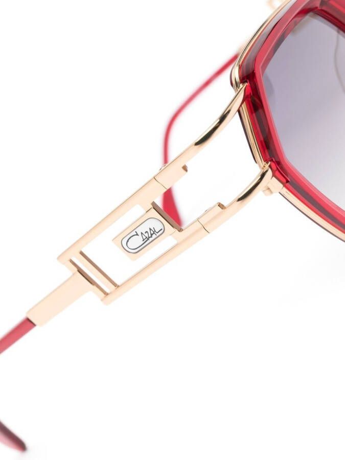 Cazal Zonnebril met oversized montuur Rood