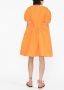 Cecilie Bahnsen Mini-jurk met pofmouwen Oranje - Thumbnail 4