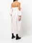 Cecilie Bahnsen Off-shoulder jurk Roze - Thumbnail 4
