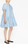 Cecilie Bahnsen Mini-jurk met pofmouwen Blauw - Thumbnail 3