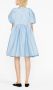 Cecilie Bahnsen Mini-jurk met pofmouwen Blauw - Thumbnail 4