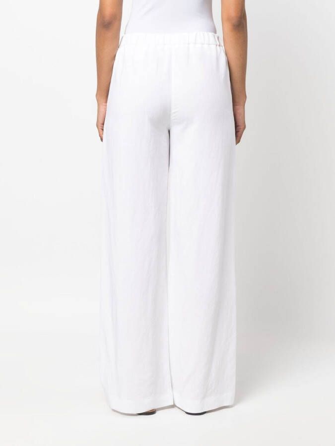 Cenere GB Broek met wijde pijpen Wit