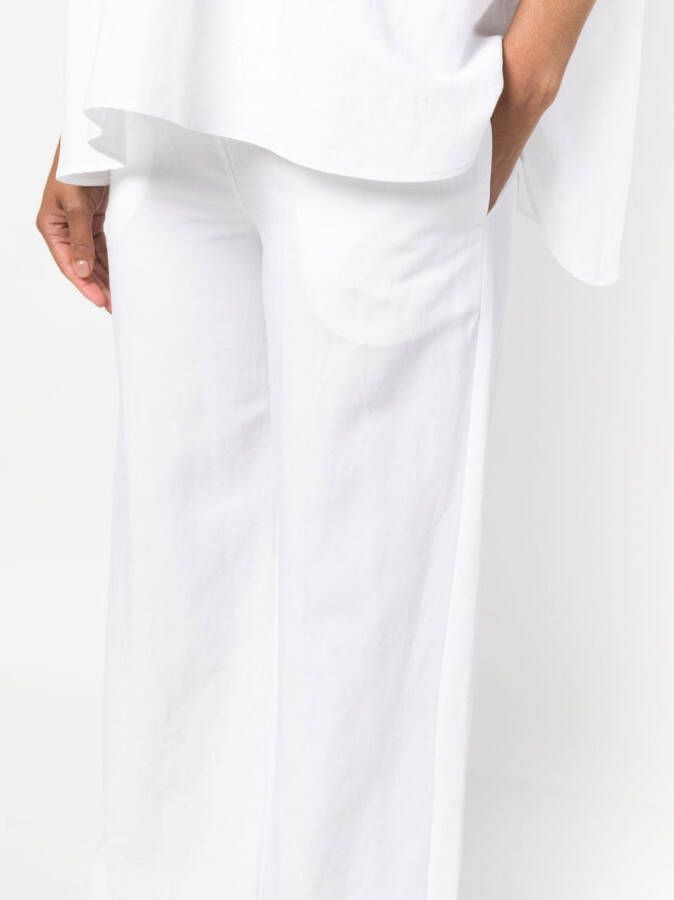 Cenere GB Broek met wijde pijpen Wit