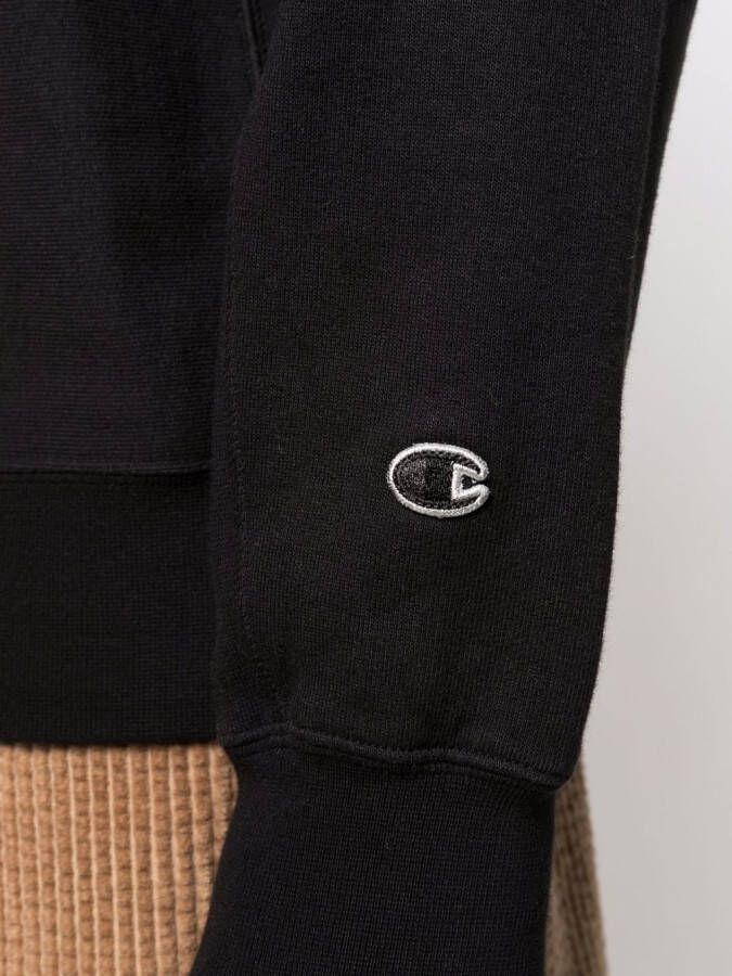 Champion Sweater met geborduurd logo Zwart