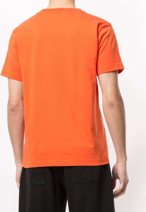 Champion T-shirt met logopatch Oranje