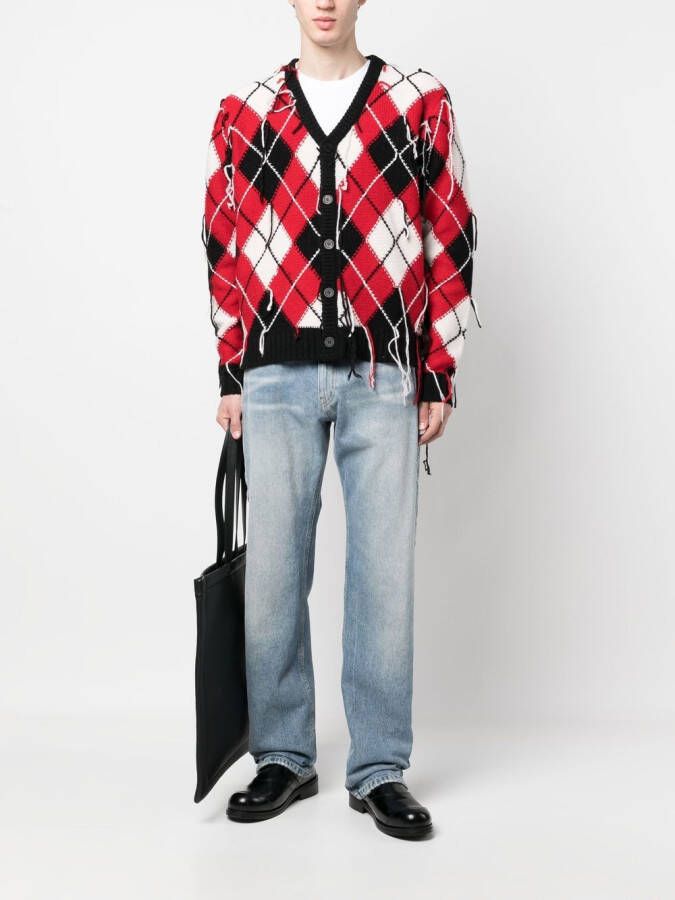Charles Jeffrey Loverboy Vest met V-hals Rood