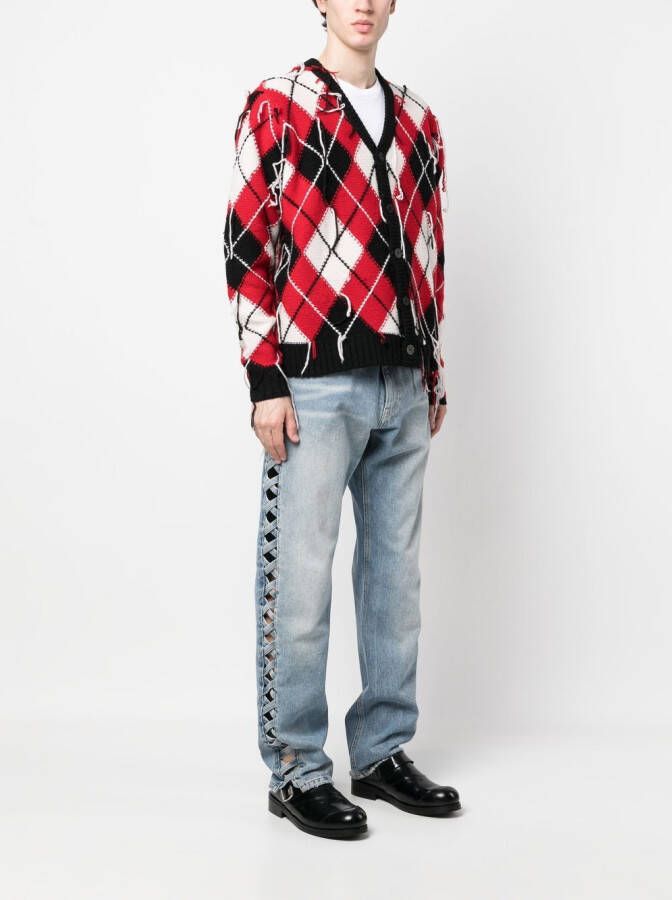 Charles Jeffrey Loverboy Vest met V-hals Rood