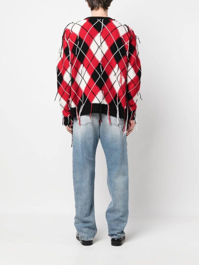 Charles Jeffrey Loverboy Vest met V-hals Rood