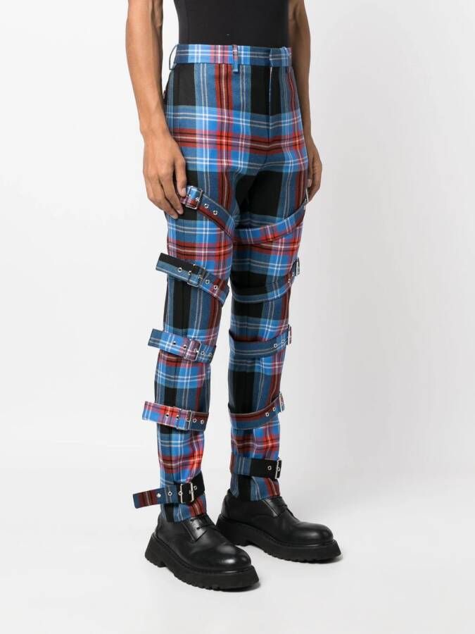 Charles Jeffrey Loverboy Geruite broek Blauw